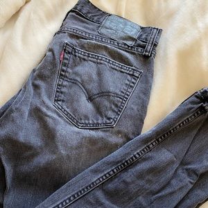 Levis Skinny Jeans, Faded Black 32x30